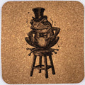 Well-Dressed Toad on Stool – Classic Animal Cork Coaster