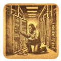 Bigfoot Data Center Cork Coaster – Funny IT Technician Design