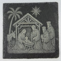 Nativity Scene Slate Coaster – Holy Family Christmas Religious Decor