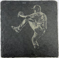 Baseball Pitcher in Motion – Classic Slate Coaster