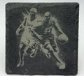 Basketball One-on-One Defense – Slate Coaster