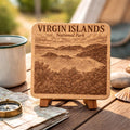 Virgin Islands National Park Cork Coaster – Tropical Island Landscape