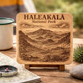 Haleakalā National Park Cork Coaster – Maui Crater Art