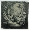 Epic Fantasy Landscape – Dragon Slate Coaster