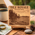 Isle Royale National Park Cork Coaster – Lake Superior Art