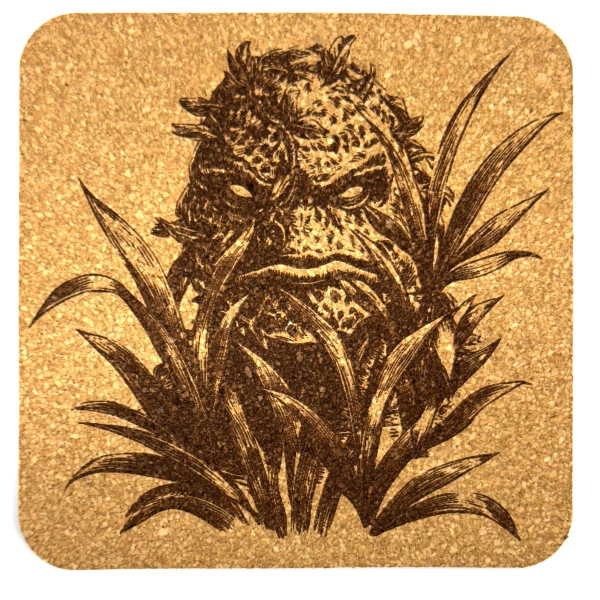 Swamp Creature Classic Monster Inspired Cork Coaster – Gothic Horror Decor