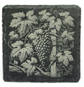 Vineyard Post Grapes Slate Coaster – Rustic Trellis Scene