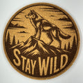 Stay Wild Wolf Cork Coaster