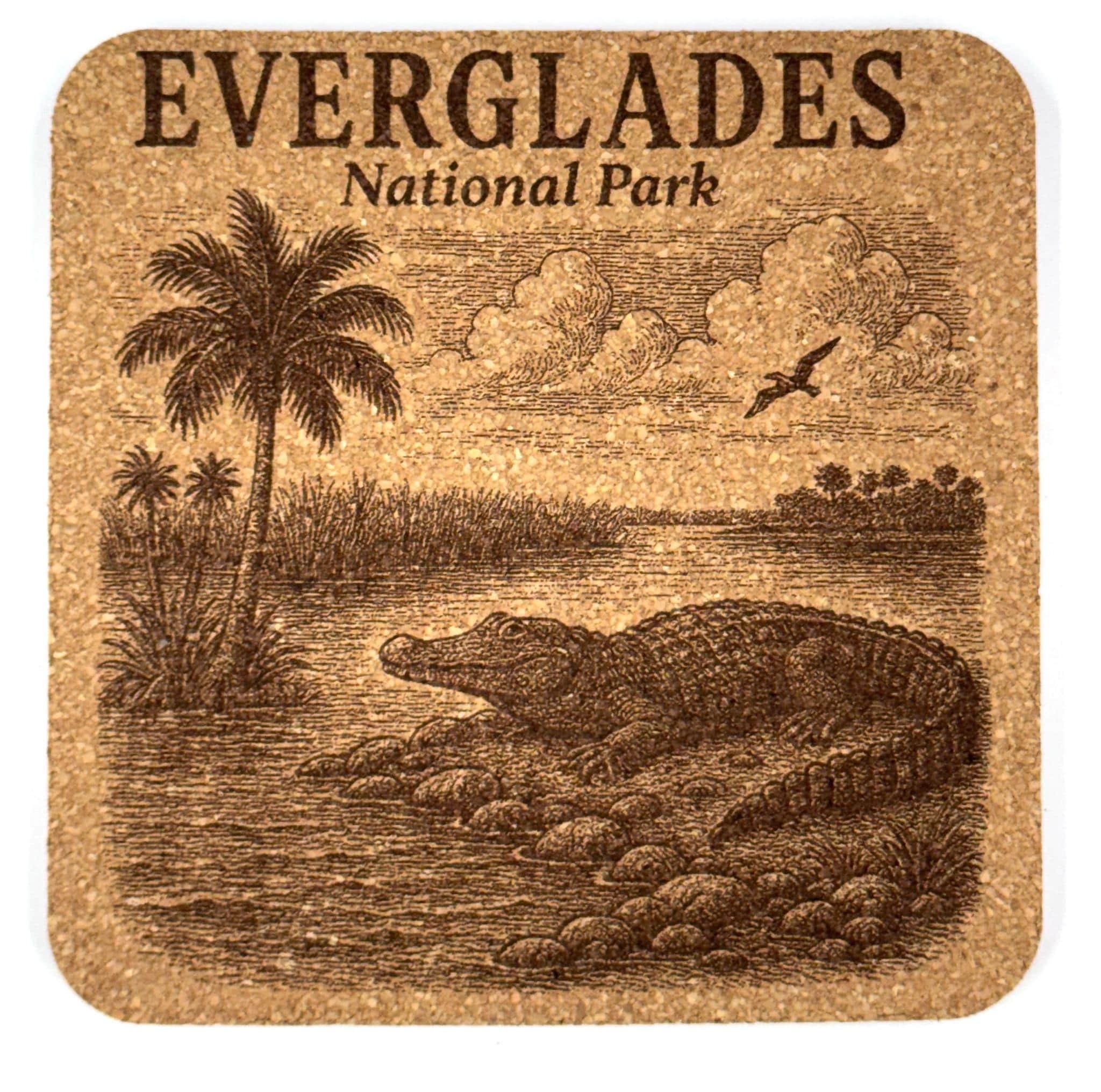 Everglades National Park Cork Coaster – Florida Wildlife Art