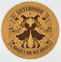 Sisterhood Witch Club Cork Coaster Halloween Decor