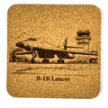 B-1B Lancer Bomber Cork Military Aircraft Coaster