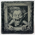Screeching Gremlin Slate Coaster – Spooky Gothic Horror