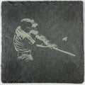 Baseball Batter Follow-Through – Power Slate Coaster