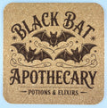 Black Bat Apothecary Cork Coaster