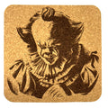 Creepy Circus Clown Horror Inspired Cork Drink Coaster – Spooky Gothic Bar Decor
