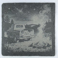 Campfire Night Pickup Truck – Outdoor Slate Coaster