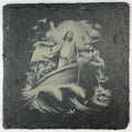 Jesus Calming the Storm Slate Coaster – Biblical Scene Art