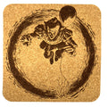 Creepy Clown Horror Movie Inspired Cork Coaster – Spooky Circus Bar Decor