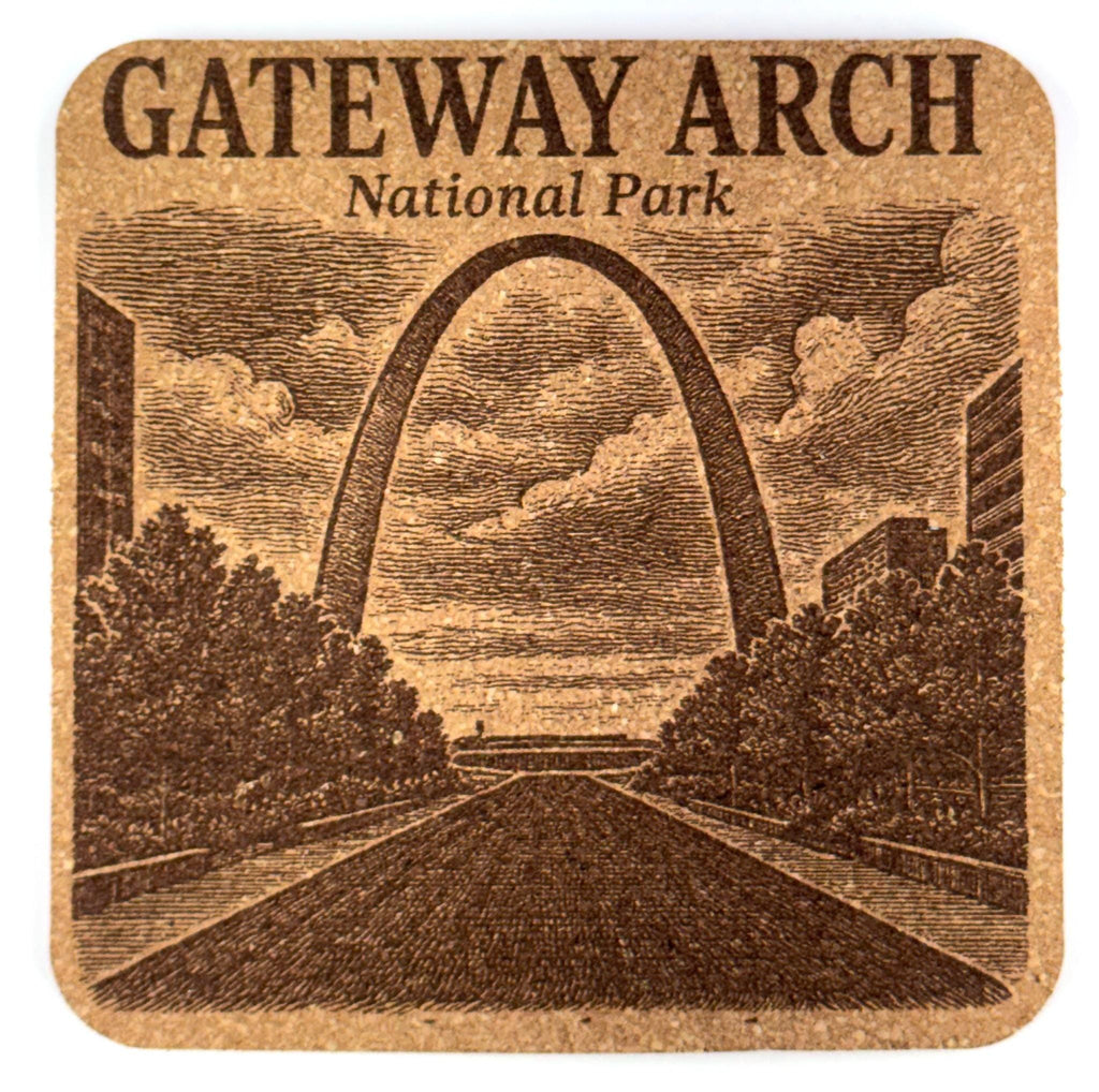 Gateway Arch National Park Cork Coaster – St. Louis Landmark