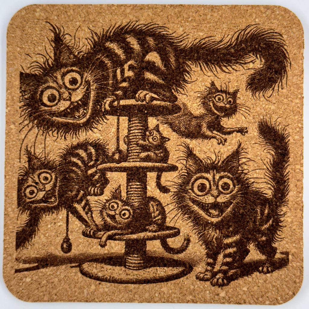 Catnip Cats – Cubicle Crazies Cheshire Chaos Coaster