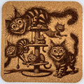 Catnip Cats – Cubicle Crazies Cheshire Chaos Coaster