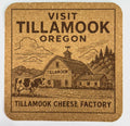 Tillamook Cheese Factory Cork Coaster – Visit Tillamook Oregon Icon