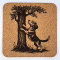 Beagle Treeing Game – Classic Hunting Dog Coaster