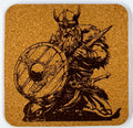 Viking with Sword and Shield – Cork Coaster