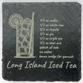 Long Island Iced Tea Recipe Slate Coaster – Classic Bar Decor