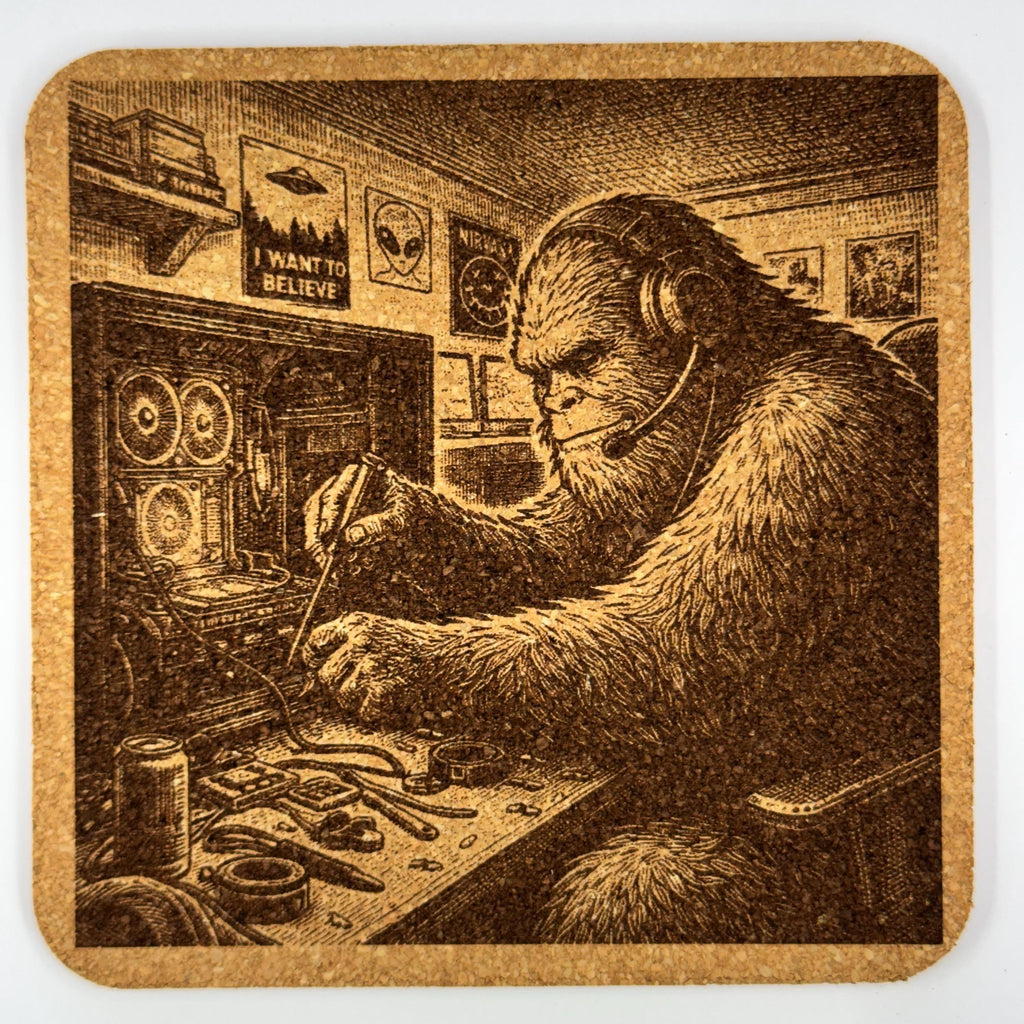 Bigfoot PC Modding Cork Coaster – Sasquatch Computer Build