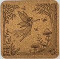 Flying Woodland Pixie Fairy Coaster – Enchanted Forest Cork Coaster