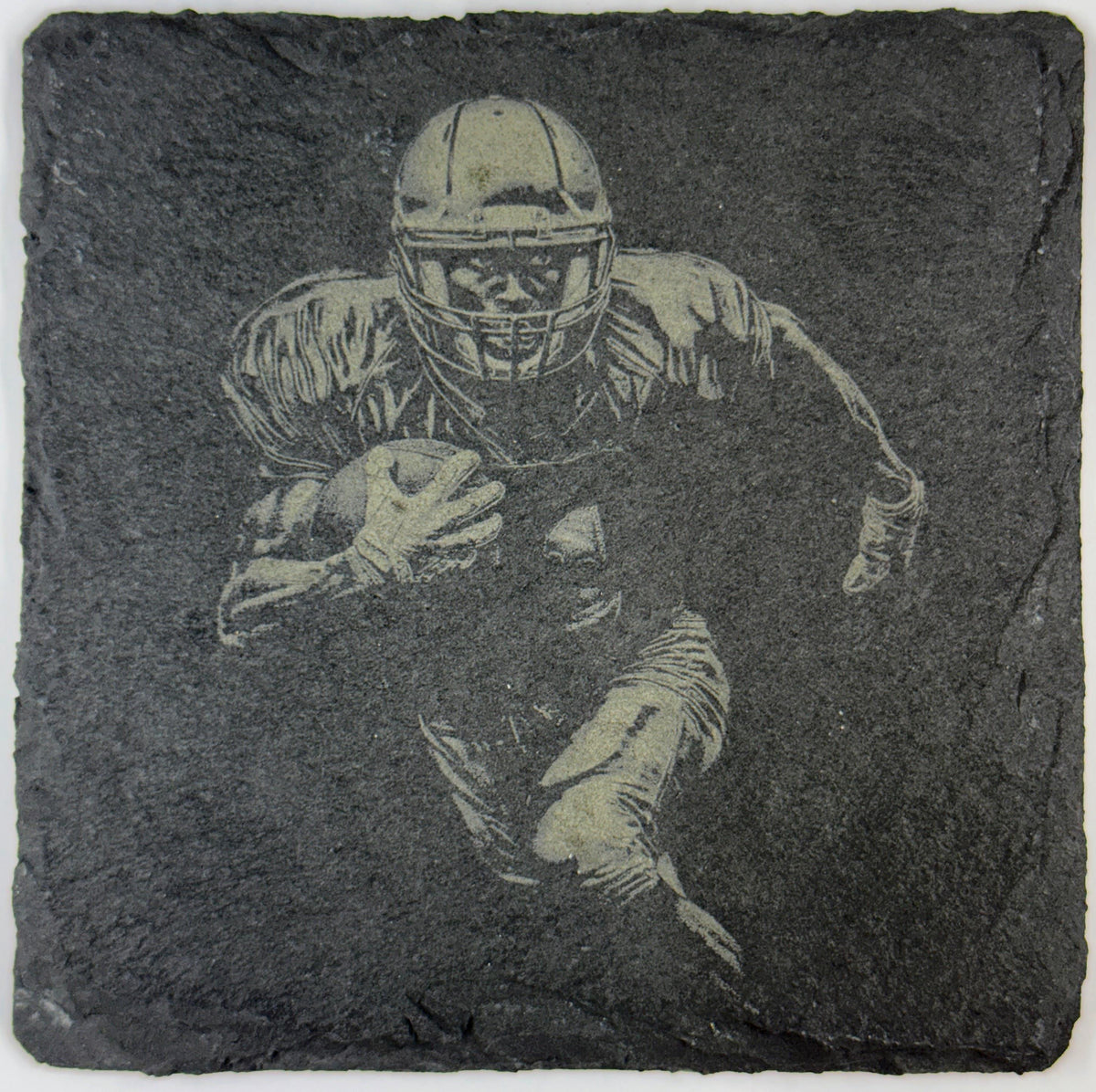 Football Running Back Charge – Action Slate Coaster