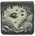 Tropical Reef Fish Slate Coaster – Ocean Cave Underwater Art