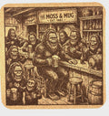 The Moss & Mug – Bigfoot Tavern Cork Coaster