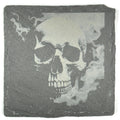 Smoking Skull Slate Coaster – Dark Gothic Skull Artwork