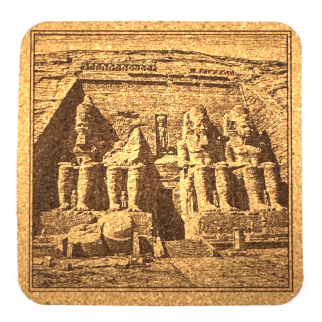 Abu Simbel Coaster – Massive Egyptian Temple Engraved Landmark Art