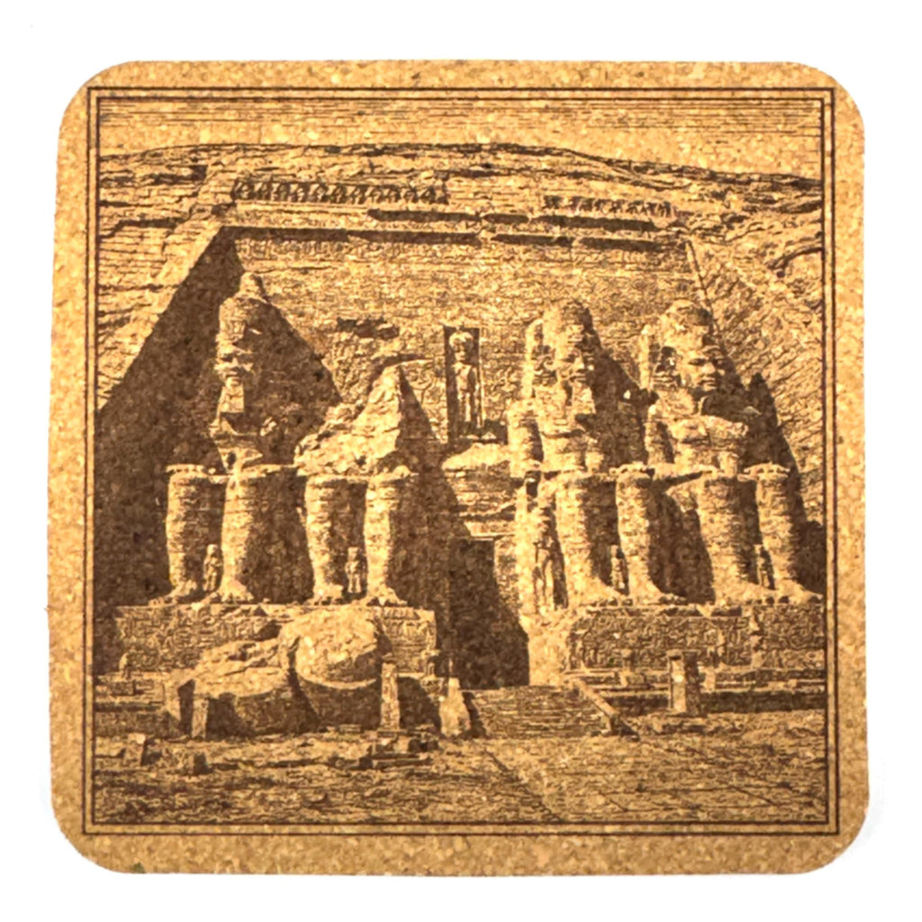 Abu Simbel Coaster – Massive Egyptian Temple Engraved Landmark Art