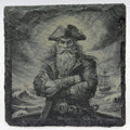 Defiant Pirate with Crossed Arms – Slate Coaster