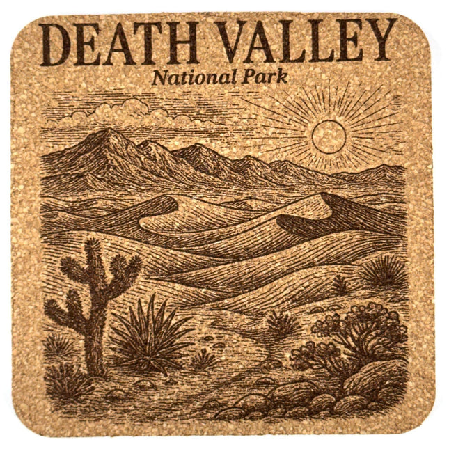 Death Valley National Park Cork Coaster – Desert Dunes Landscape