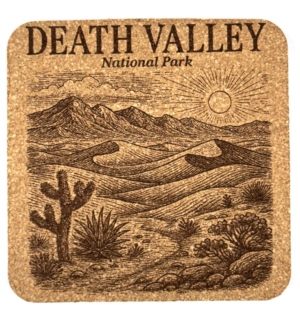 Death Valley National Park Cork Coaster – Desert Dunes Landscape