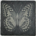 Vintage Butterfly Illustration – Natural Slate Coaster