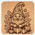 Autumn Leaf Gnome – Fall Cork Coaster