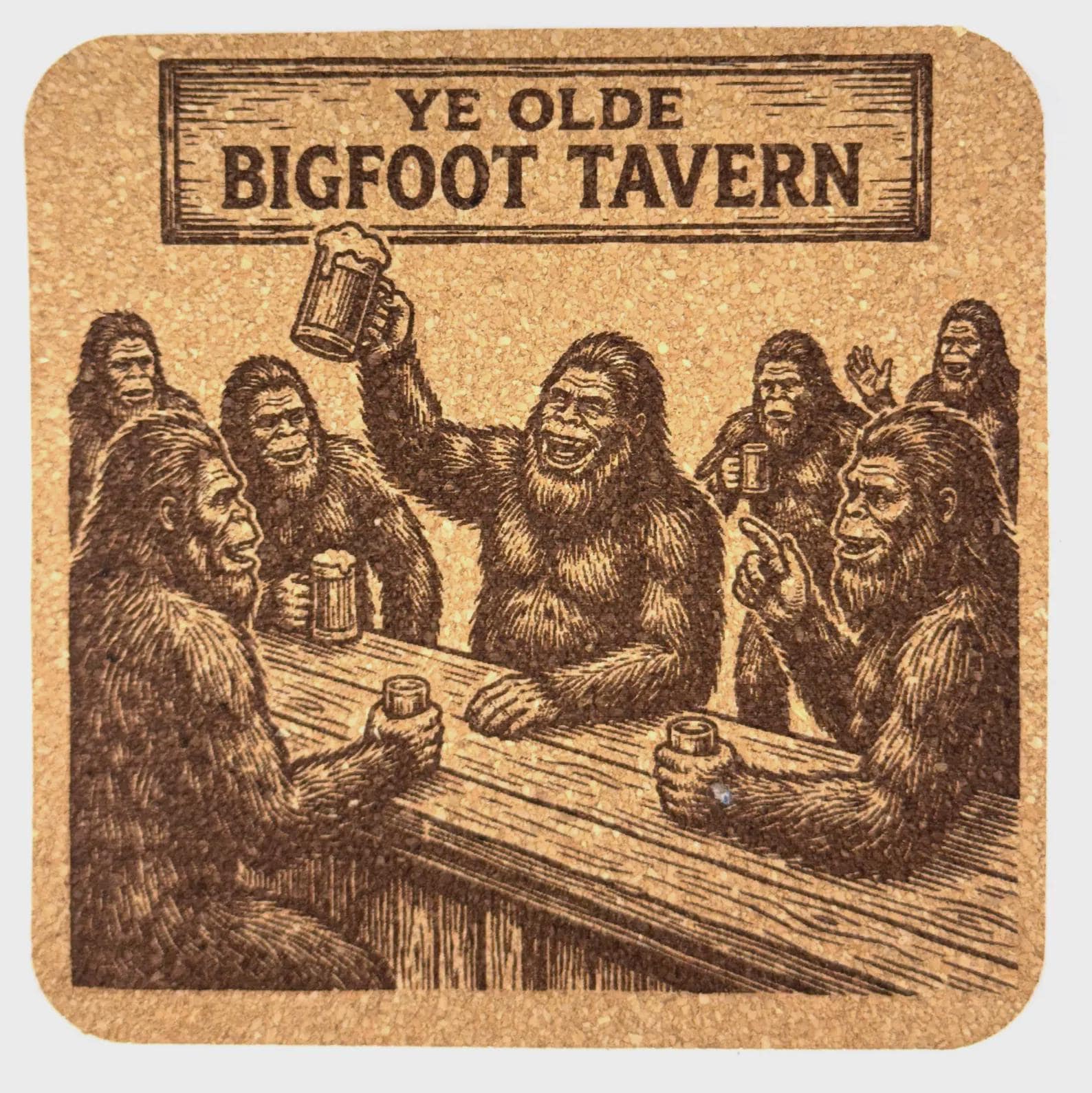 Ye Olde Bigfoot Tavern Toast – Cork Coaster