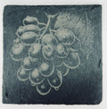 Dewy Grapes Slate Coaster – Fresh Vineyard Charm