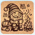 Pumpkin Spice Gnome – Autumn Cork Coaster