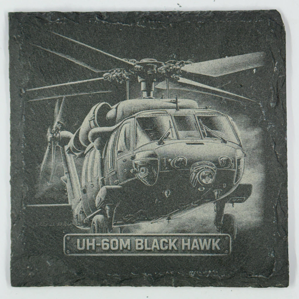 UH-60 Black Hawk Utility Helicopter Slate Coaster Combat Proven Aircraft