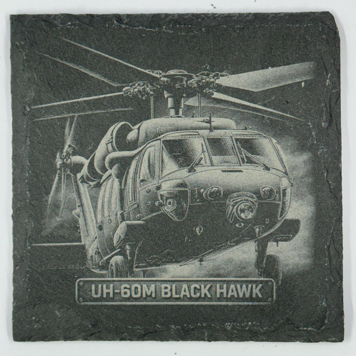 UH-60 Black Hawk Utility Helicopter Slate Coaster Combat Proven Aircraft