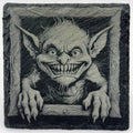 Sinister Gremlin Slate Coaster – Creepy Gothic Monster Art