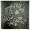 Cornucopia Grapes Slate Coaster – Abundant Vineyard Decor