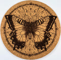 Swallowtail Butterfly Mandala – Intricate Cork Coaster
